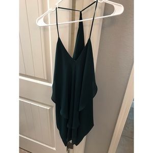 Teal chiffon dress from Charlotte Russe for sale!